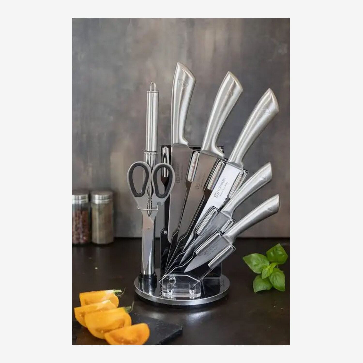 Stainless Steel Premium 8 Pcs Kitchen Knife Set